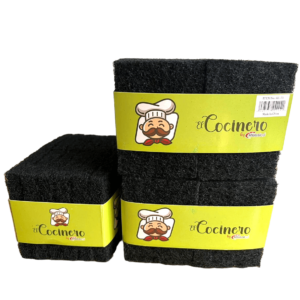 BRILLO DE FREGAR NEGRO EL COCINERO KL-73 48/12