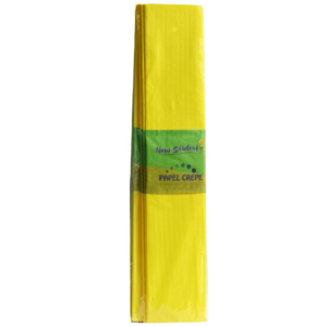 PAPEL CRESPE NEW STUDEN NS-13 50 PAQUETE AMARILLO 70GSM 50*150cm