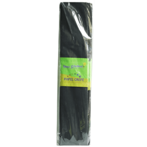 PAPEL CRESPE NEW STUDEN NS-18 50 PAQUETE NEGRO 70GSM 50*150cm