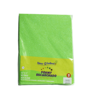 FOAMI ESCARCHADO NEW STUDENT 96 PAQUETE VERDE  NS-47