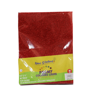 FOAMI ESCARCHADO NEW STUDENT 96 PAQUETE ROJO  NS-44