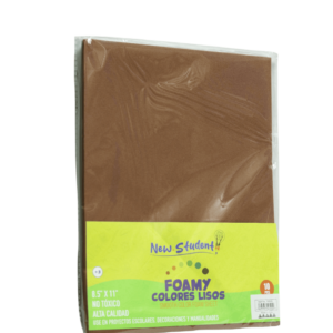 FOAMI SOLIDO NEW STUDENT 96 PAQUETE MARRON  NS-65