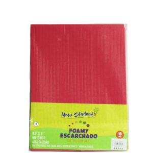FOAMI SOLIDO NEW STUDENT 96 PAQUETE ROJO  NS-56