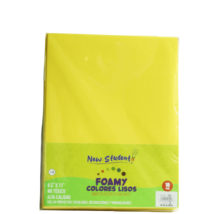 FOAMI SOLIDO NEW STUDENT 96 PAQUETE AMARILLO  NS-66