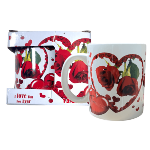 TAZA DE I LOVE EN CAJA 13 ONZ H307-236 36/1