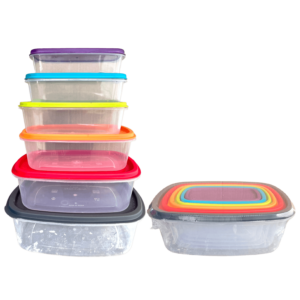 CANTINA PLASTICA 6 PCS EASY FIT RECT.5146-6 No.1-6 24/1