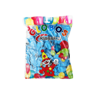 GLOBOS DE CUMPLEAÑOS KLASSICA AZUL CLARO KL-033 100/144