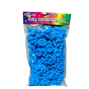 GOMITA DE PELO ENRROSCADA  KL-604  300/1 PAQ AZUL CLARO