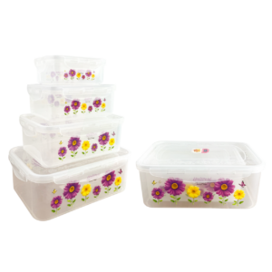 CANTINA PLASTICA CUADRADA 4PCS JO-245 48/1
