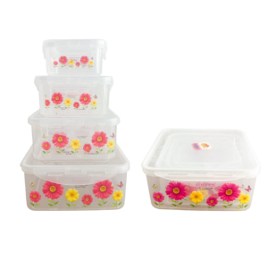 CANTINA PLASTICA CUADRADA 4PCS JO-244 48/1