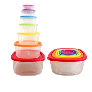 CANTINA PLASTICA CUADRADA 7PCS JO-234 24/1