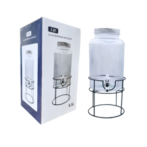 FRASCO DISPENSADOR DE JUGO 5.5L CON BASE JO-208 6/1