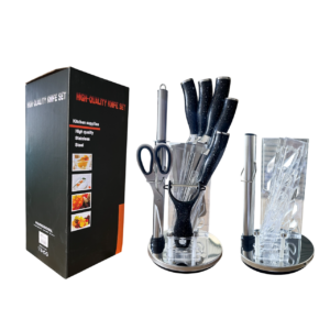 SET DE CUCHILLOS 9PCS BLACK JO-023 12/1