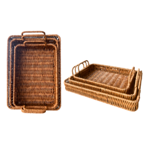 SET DE BANDEJA DE MIMBRE 3PCS JO-203 24/1