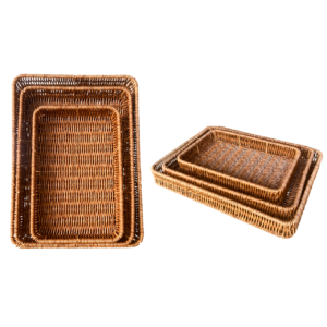 SET DE BANDEJA DE MIMBRE 3PCS JO-204 24/1