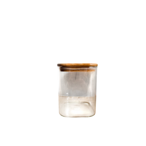 ENVASE CUADRADO TAPA MADERA JO-067 75/1