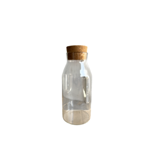 BOTELLA PARA LECHE TAPA DE MADERA JO-075 60/1
