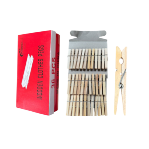 PALITO DE ROPA DE MADERA JUMBO KL-704 36PCS 120/36