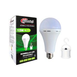 BOMBILLO RECARGABLE CON TIC TAC REDONDO 15WATT KL-711 100/1